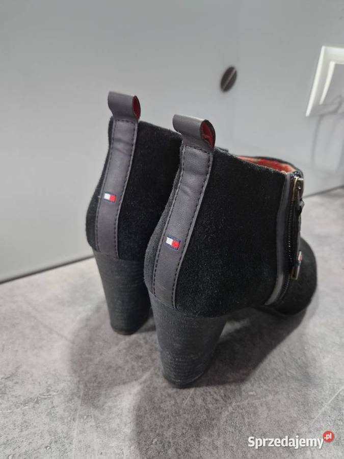 Skórzane botki Tommy Hilfiger sprzedam