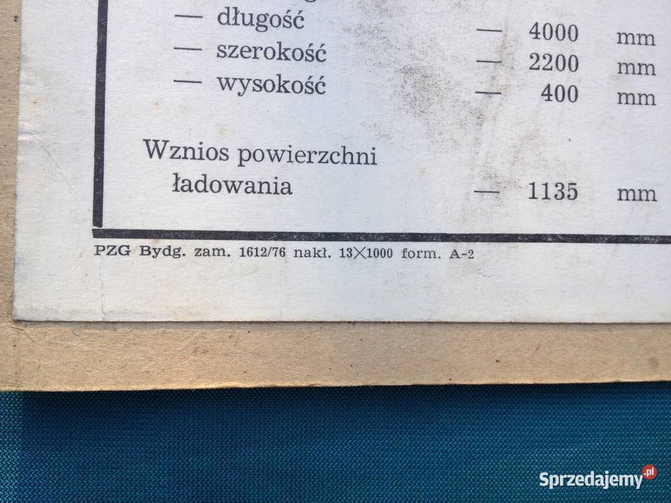 STAR 266 tablica charakterystyka techniczna Pozostałe Warszawa