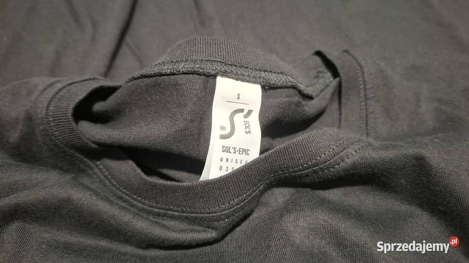 Koszulka krótki rękaw Tshirt czarna Amazon Sols Czeladź
