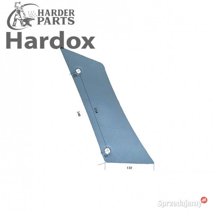Pierś HARDOX 173336P części do pługa GREGOIRE