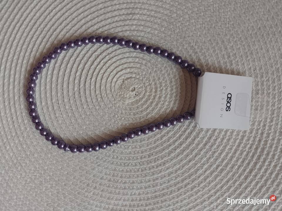 ASOS Ekskluzywne fioletowe korale z Londynu Kraków
