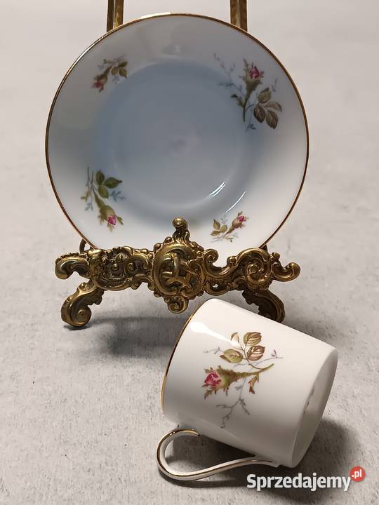 Rosenthal Filiżanka Śniadaniówka Duet Róże Moss Stargard