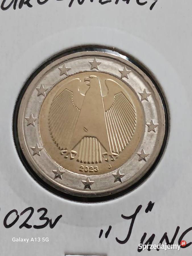 2 Euro Niemcy 2023 r men J mennicze Konin