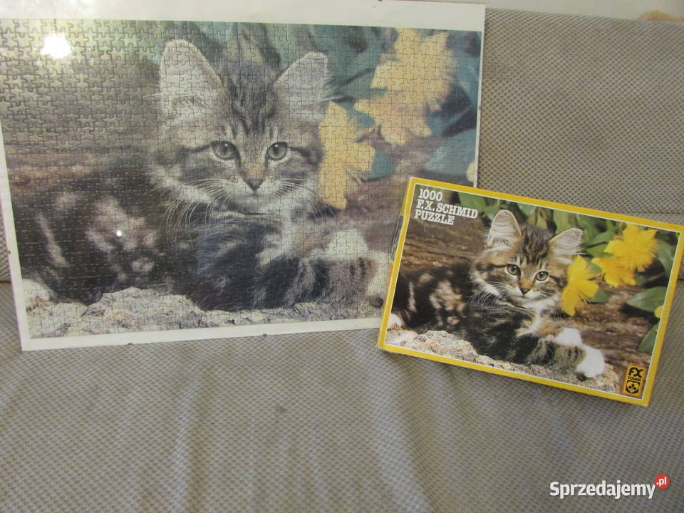 puzzle kot kotek 1000 elemantów Kraków sprzedam