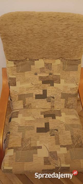 Fotel bujany z motywem liści Vintage 98cm Fotele Warszawa