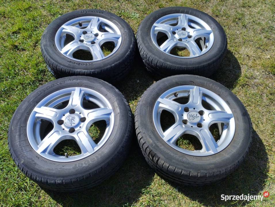 Felgi aluminiowe 4x100 14 ET35 z oponami letnimi Rudy
