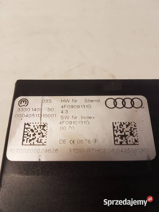STACYJKA Z KLUCZYKIEM AUDI A6 C6 4F0909131G Przystajń sprzedam