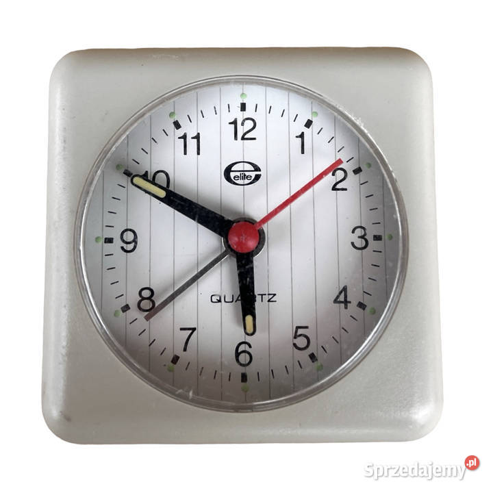 Mały szary budzik elektryczny Elite Niemcy lata Warszawa
