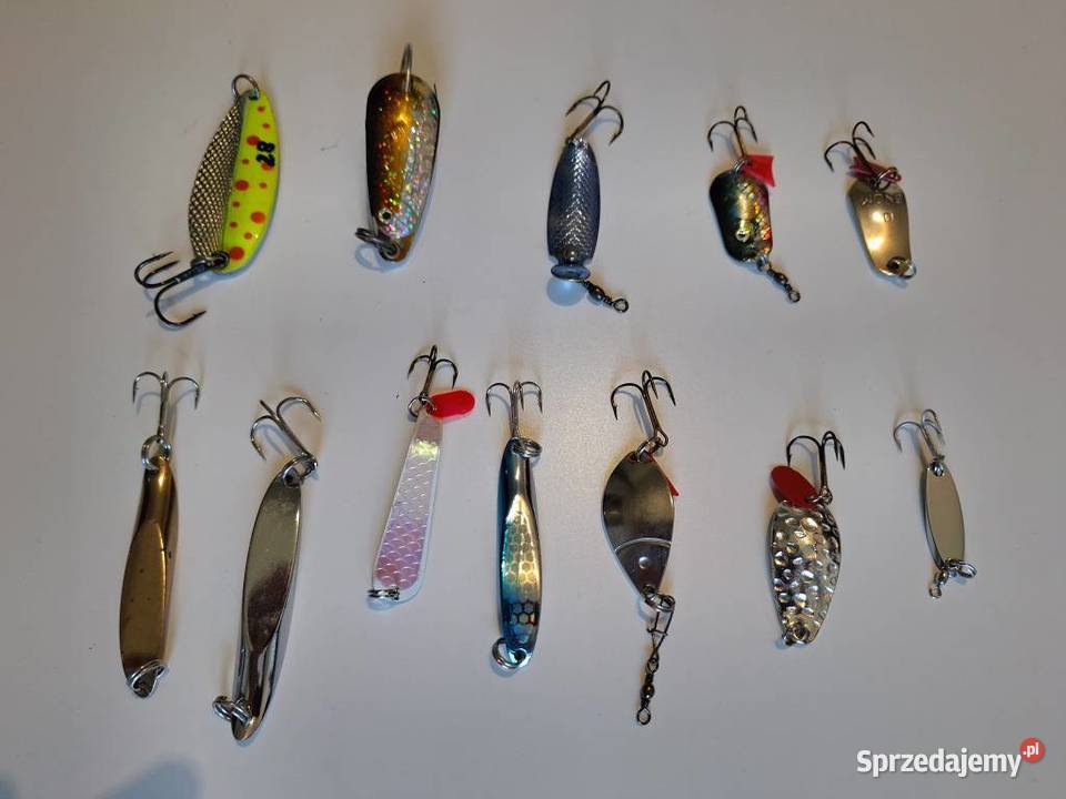 Przynęty wędkarskie 12 błystki wahadłowe Wędkarstwo Sosnowiec