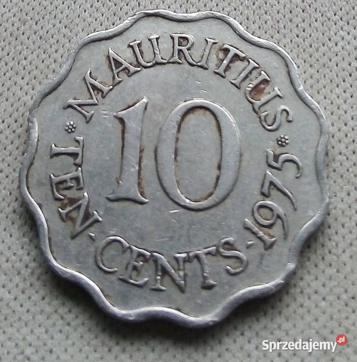 MAURITIUS TEN CENTS 1975 r ELŻBIETA Numizmatyka sprzedam