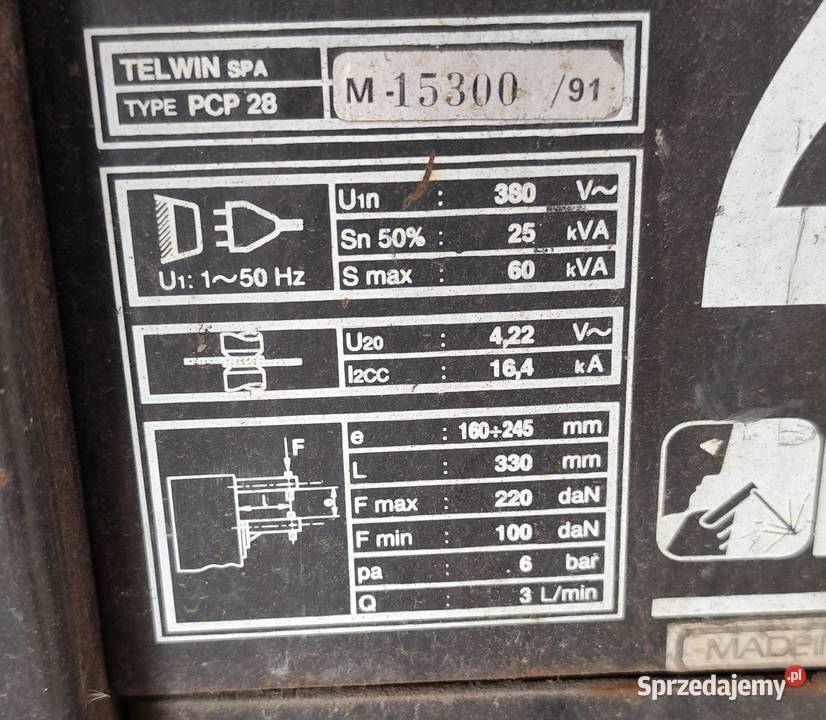 Zgrzewarka punktowa PCP28 TELWIN Produkcja Włoszczowa