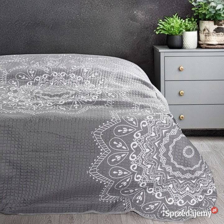 Narzuta dekoracyjna 170x210 koce kapy szary Wrocław