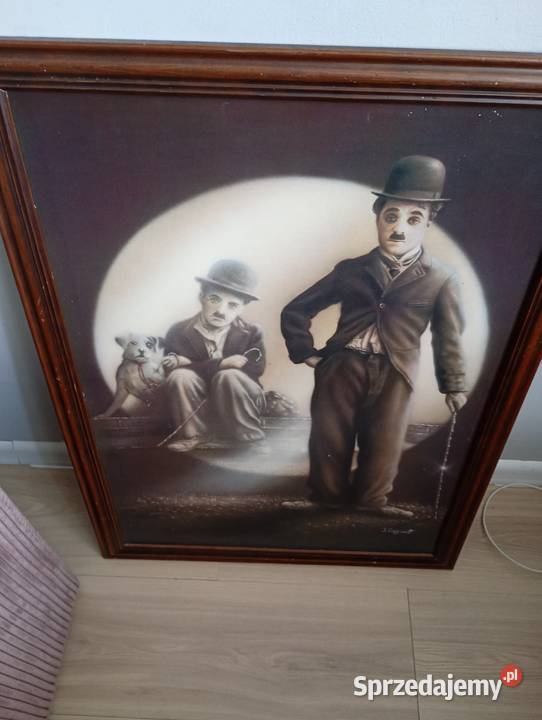 Duży obraz reprodukcja zdjęcia Charlie chaplin Suwałki
