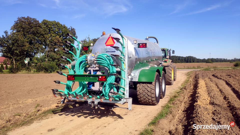 Wóz asenizacyjny ROSA 14R2 14000 litrów tandem Beczkowozy Goliaty