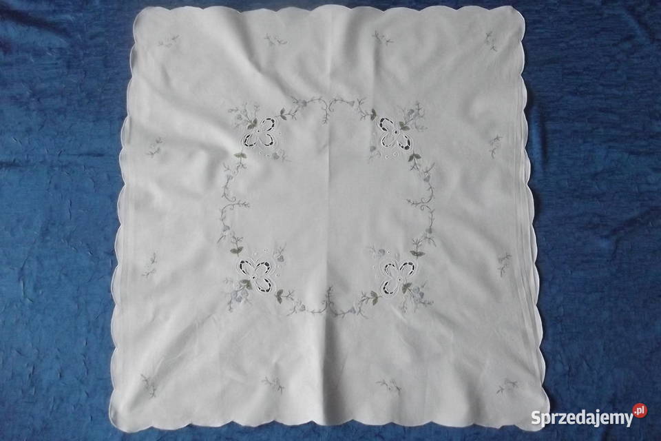 Mały obrusik niezapominajki haft 7678 m Piekary Śląskie