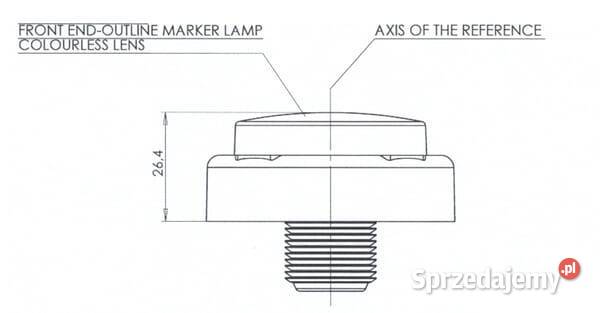 Lampa tylna zespolona LED okrągła 140 mm 1224V Kamionna sprzedam