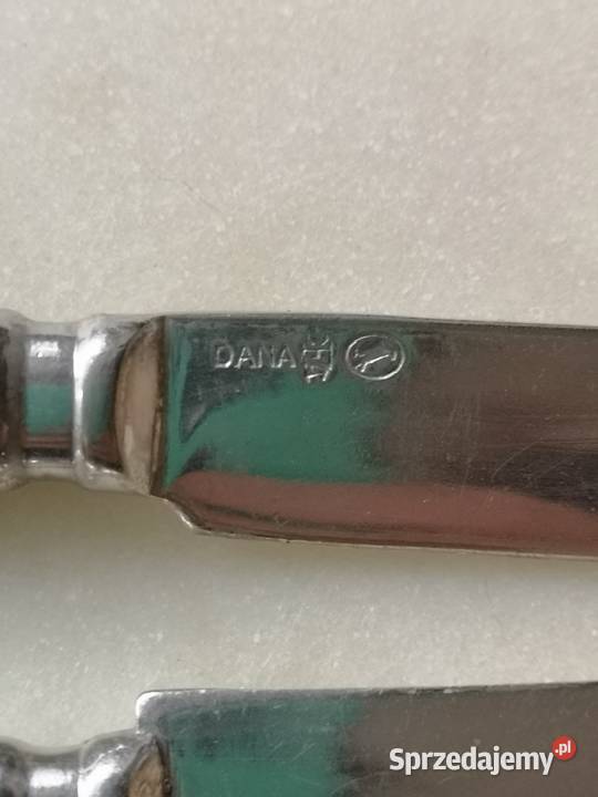 noże deserowe posrebrzane Dania vintage kujawsko-pomorskie Toruń
