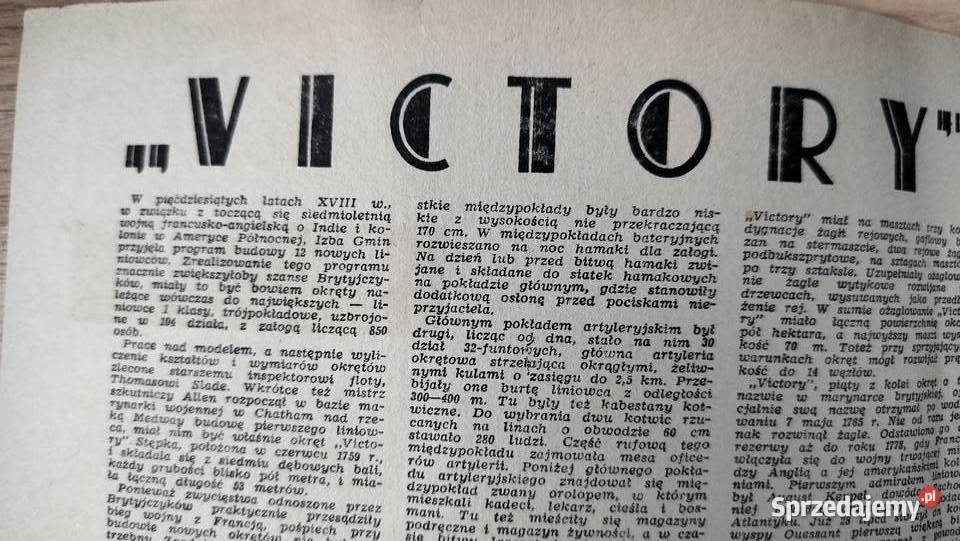 Maly modelarz statek Viktory Kęty sprzedam
