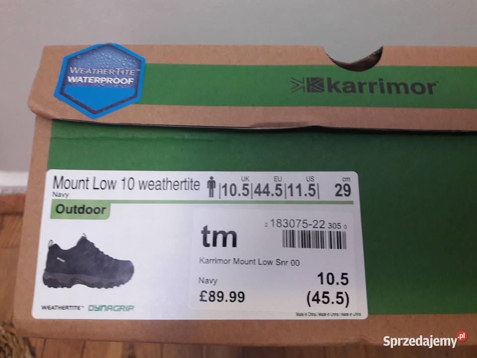 Karrimor Mount Low 10 buty męskie 445 czytaj Trekkingowe Ostrów Mazowiecka