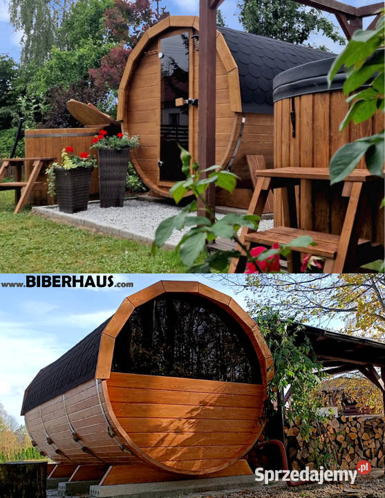 SAUNA Ogrodowa 400 OKNO 50 PRZEBIERALNIA Beczka sprzedam