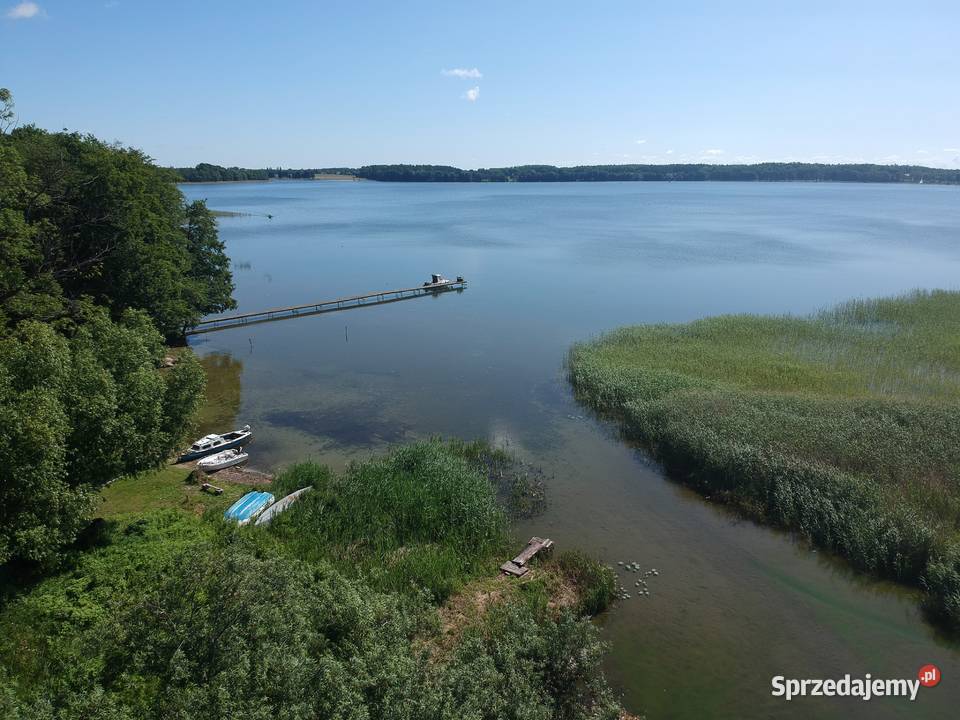 Dom z własną plażą i pomostem jeziorem Mamry na sprzedam