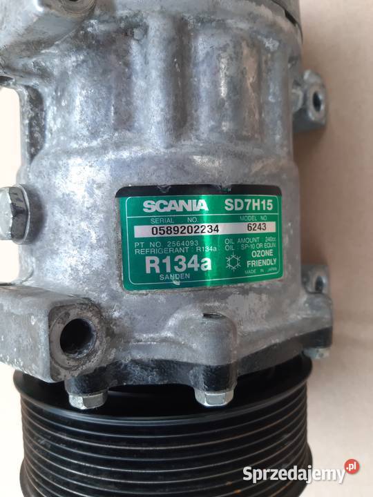 SCANIA SPRĘŻARKA KLIMATYZACJI KOMPRESOR SANDEN Trzciel sprzedam