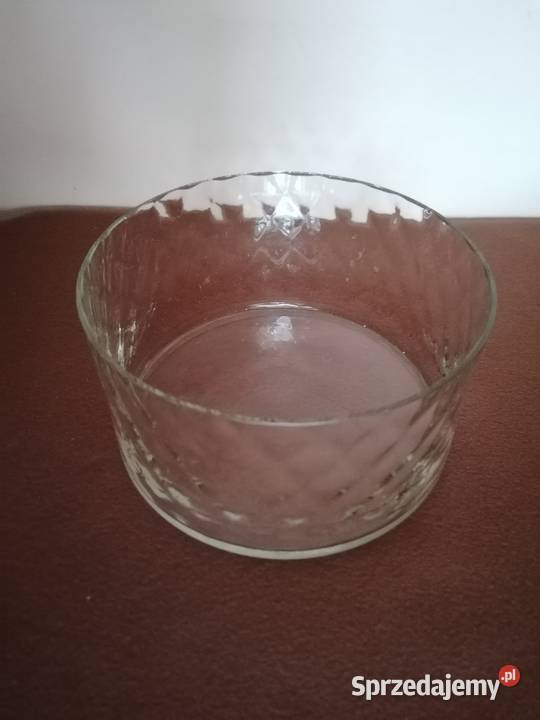 Misa szklana prosta kanelowana wysokość Łódź sprzedam