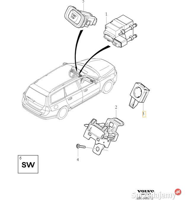 VOLVO S60 V60 S80 V70 XC60 XC70 antena modul Bielany Wrocławskie