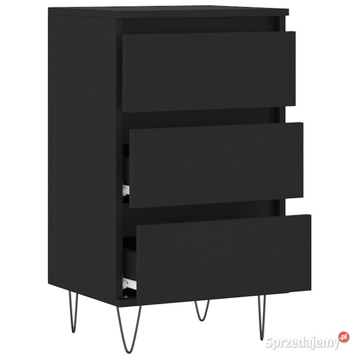 Komoda czarna 40x35x70 materiał drewnopochodny mazowieckie Warszawa