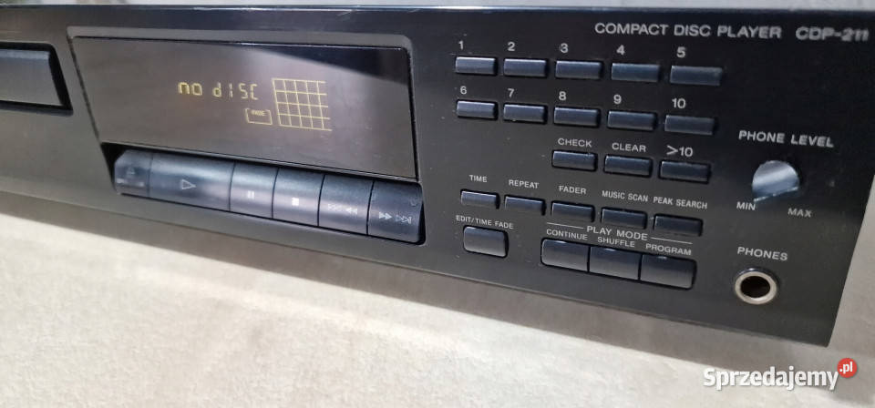 Sony odtwarzacz kompakt CD player CDP 211 CDP211 Międzychód