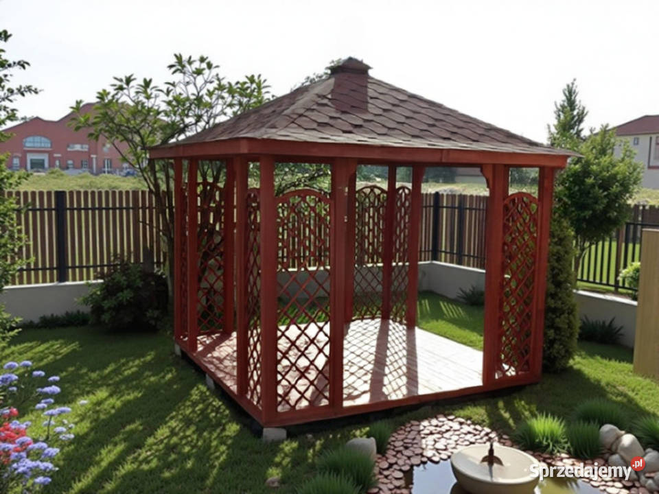 ALTANA 3 DREWNIANA KWADRATOWA 3x3 OGRODOWA śląskie Parzymiechy sprzedam