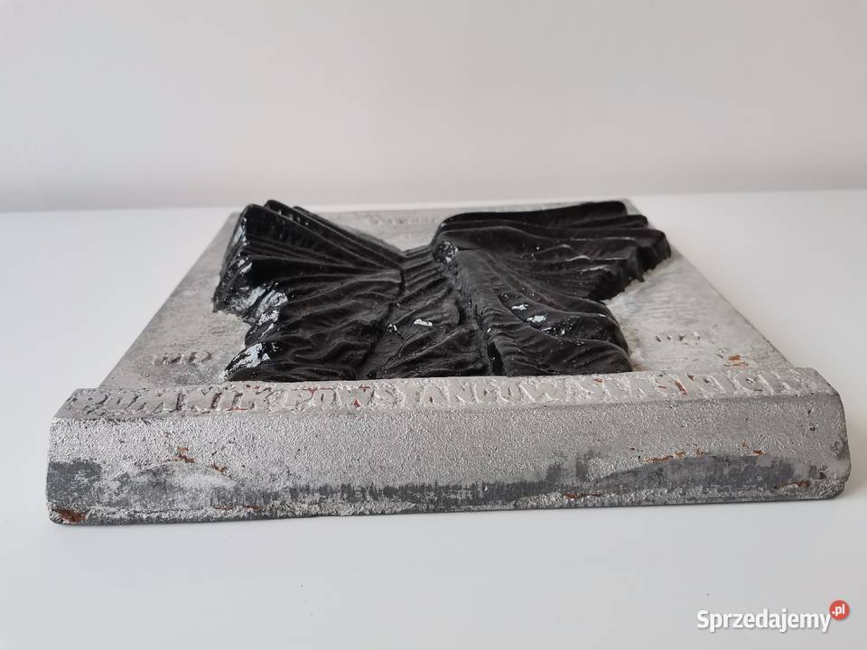 Stary wiszący odlew metalowy Pomnik Powstańców śląskie Katowice sprzedam