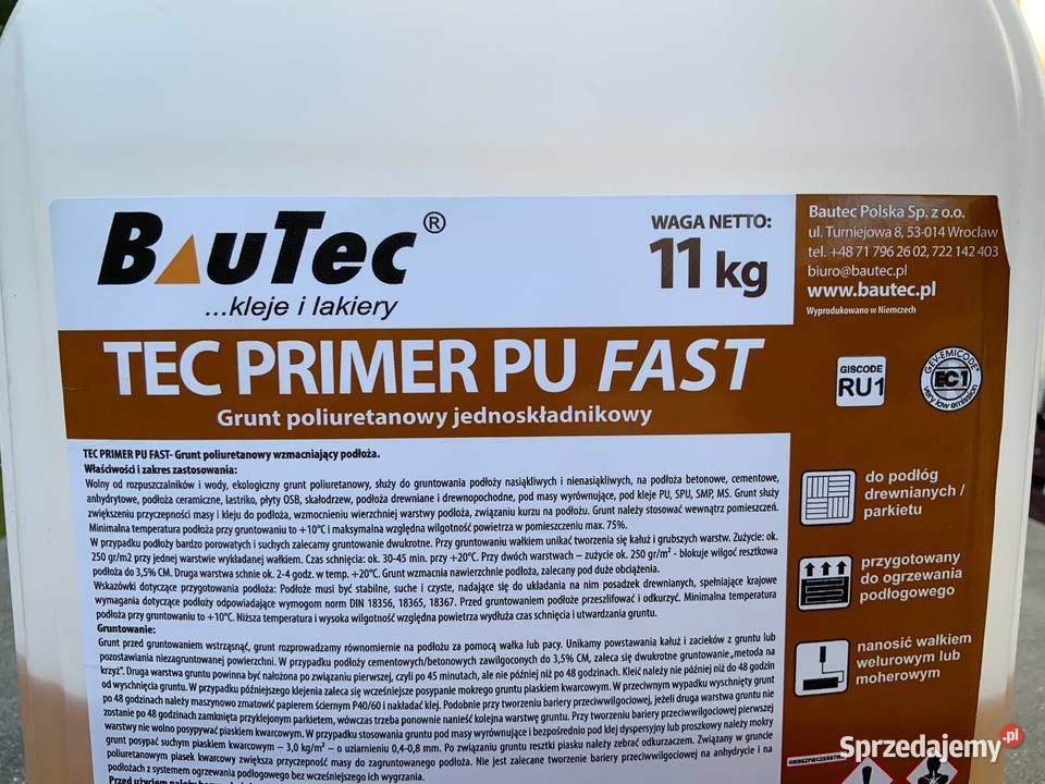 Grunt poliuretanowy BauTec TEC Primer PU Fast 5