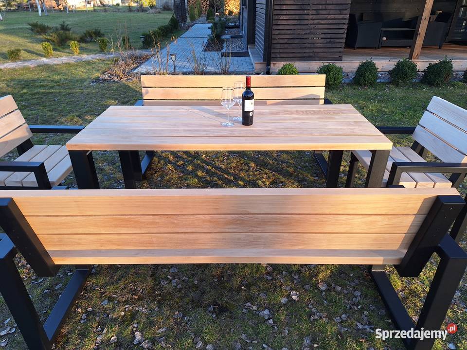 Nowoczesne Drewniane Meble Ogrodowe Buk Metalowe metal Bielsk Podlaski sprzedam