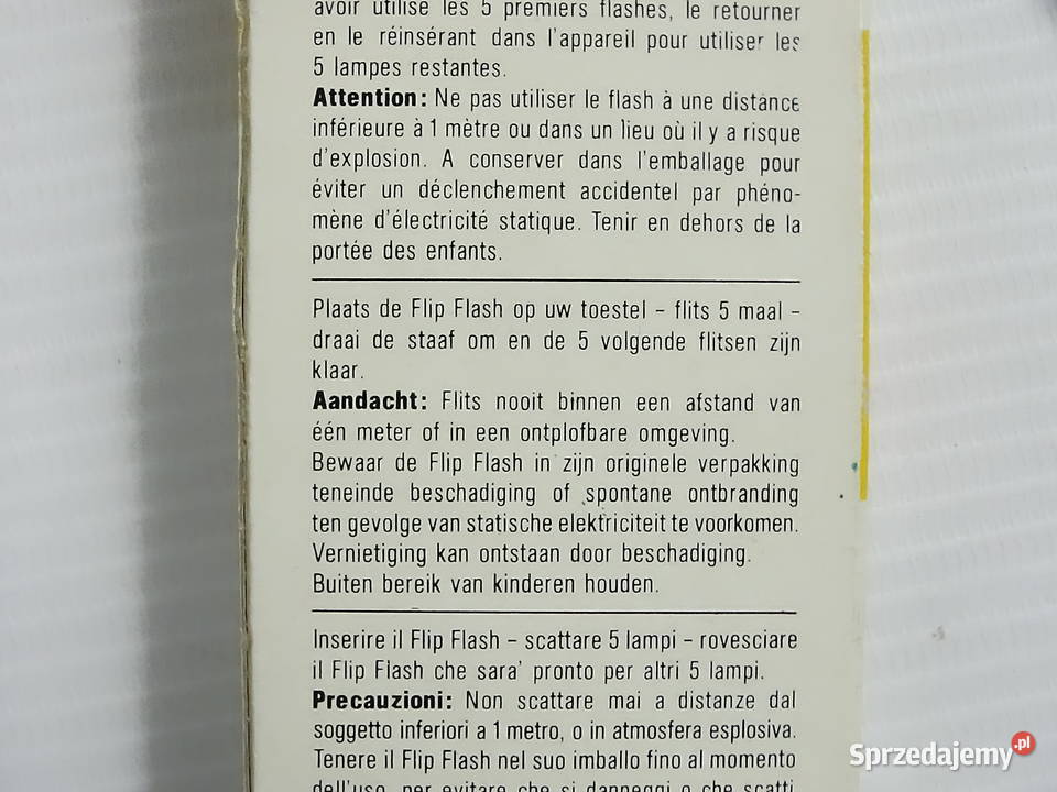 Retro Sylvania Super 10 Flip Flash Nie używany Biłgoraj sprzedam