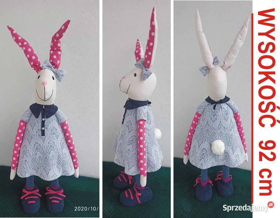 Zając królik zabawka ozdoba wysokość 87 do 93 lubelskie