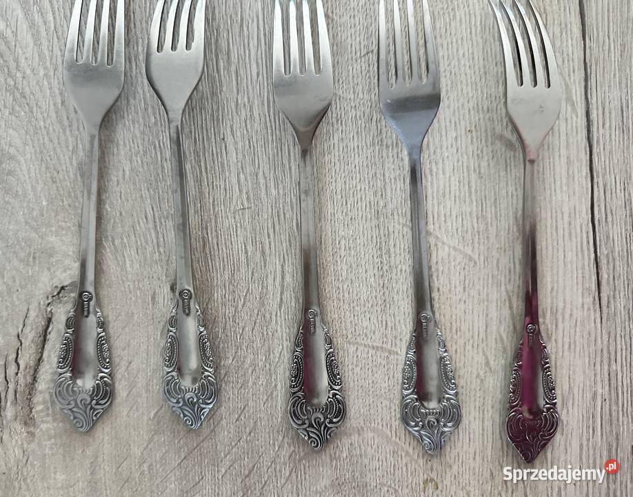 Sztućce radzieckie platerowane z lat PRLu Łódź