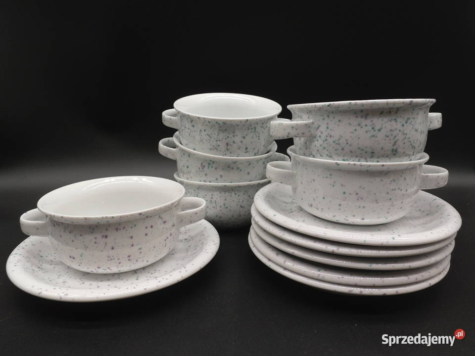 Bulionówki zestaw do zupy z kolekcji Arzberg Porcelana i szkło