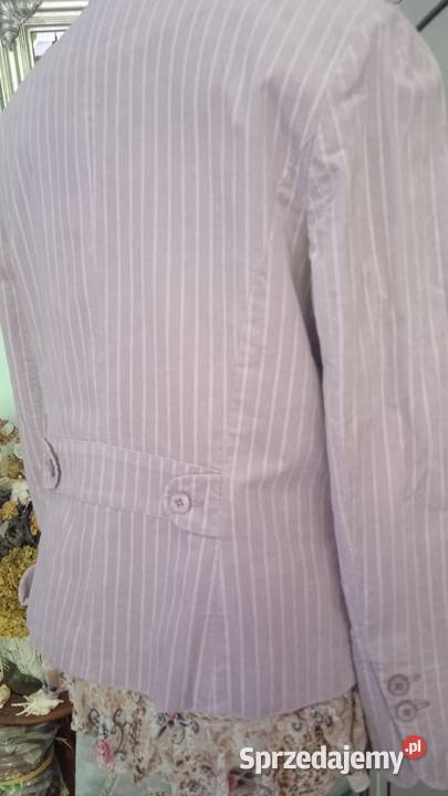 FRANCUSKI ŻAKIET PUDROWY RÓŻ r 42 Piła