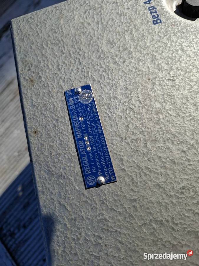 Regulator napiecia BRN3A pradnica Rok produkcji 1976 Pozostałe dolnośląskie Lwówek Śląski