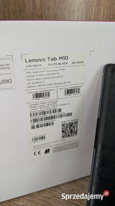 Tablet Lenovo tab M10 HD 2GB32GB LTE SLATE BLACK