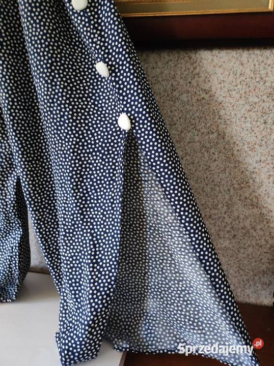 szykowny vintage modny kombinezon w grochy Moda i Styl Kielce