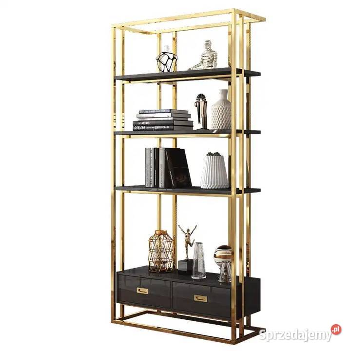 Regał złoty ze stali nierdzewnej Anew Black małopolskie Golkowice