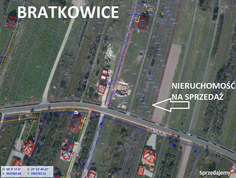 Działka budowlana w Bratkowicach pow 010ha 34m Bratkowice
