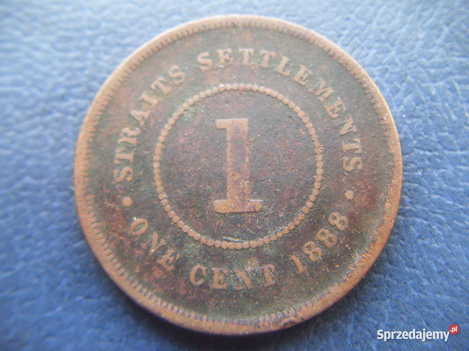 Stare monety 1 cent 1888 Straits Settlements Lesko sprzedam
