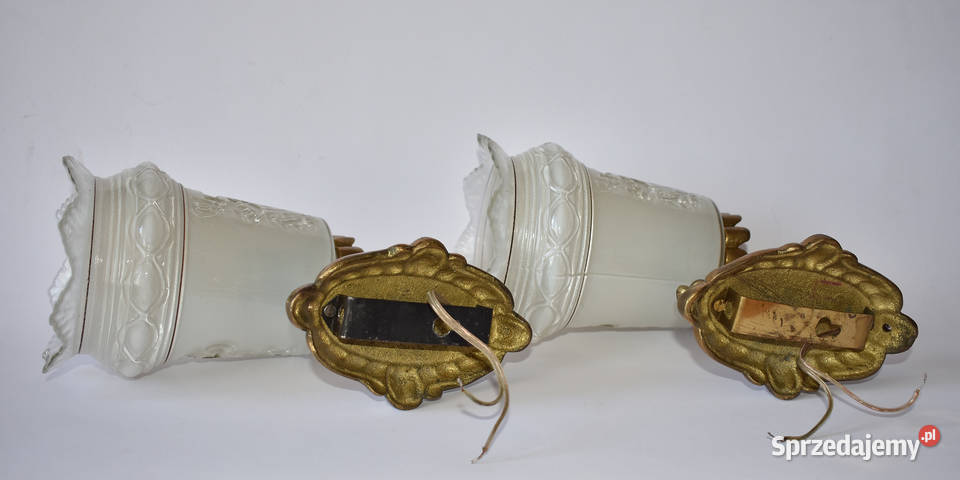 Żyrandol 2 kinkiety z mosiądzu Radom