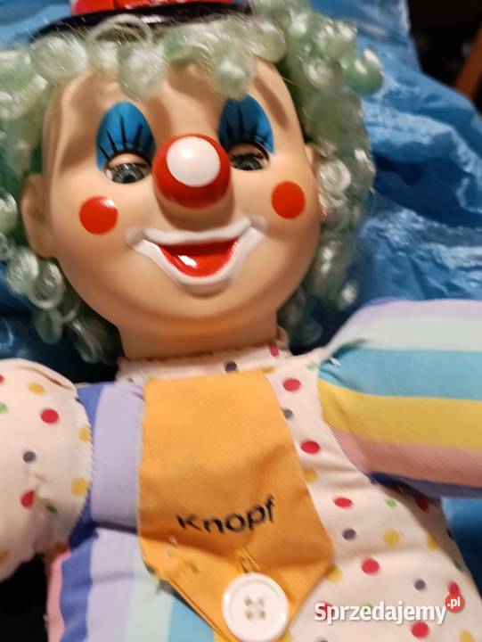Stara lalka klaun KNOPF Poznań