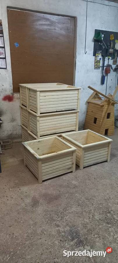 Donice drewniane kwietnik warzywniak dowolny