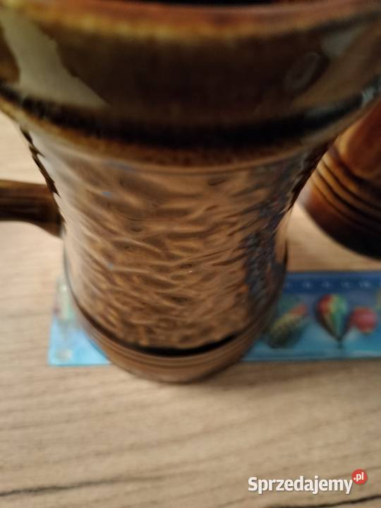 Dwa kufle ceramika Mirostowice prl Choszczno