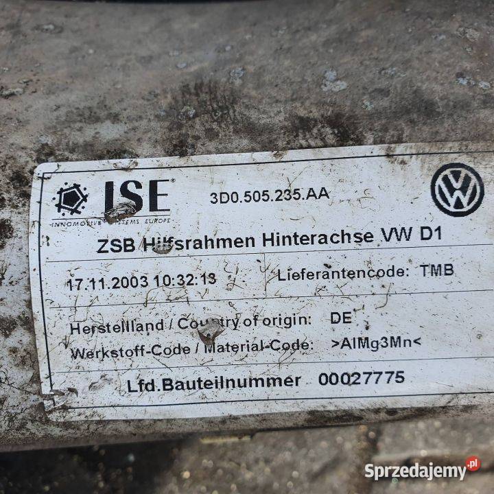 BELKA SANKI TYŁ VOLKSWAGEN PHAETON Lipno sprzedam